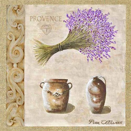 Bouquet de lavande et poteries